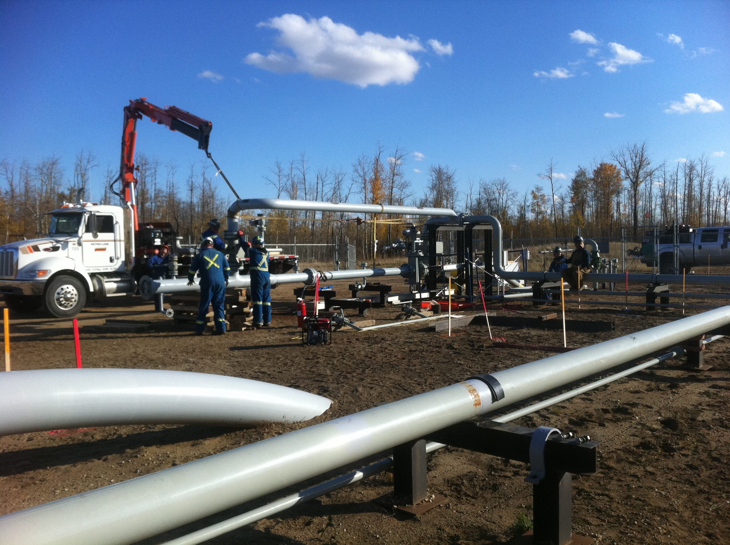 crane assisted pipeline installation